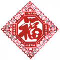 (缺貨)NS36 福-透明春聯門貼