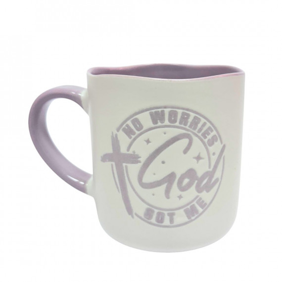 馬克杯480ML(紫)-有神同在