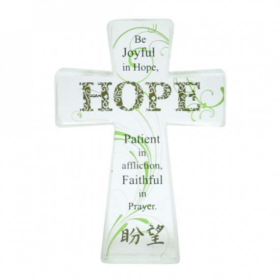 十架玻璃擺件-盼望
