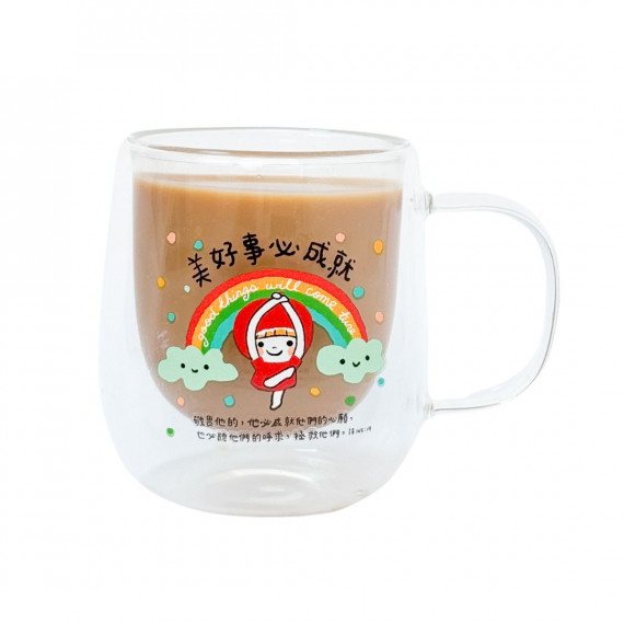 雙層玻璃杯-美好事(210ML)